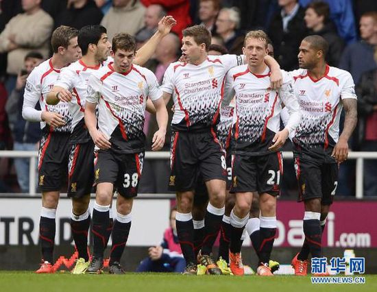  利物浦防线崩盘遭西汉姆联灌四球  